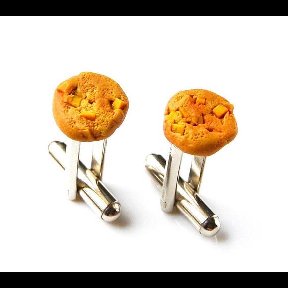 Peanut Butter Cookie Cufflinks - Picture 2 of 4